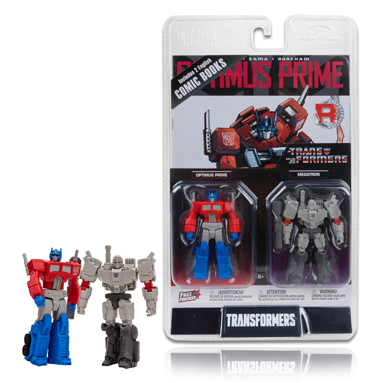 Optimus Prime and Megatron w/Comic (Page Punchers: Transformers) 3" 2-Pack