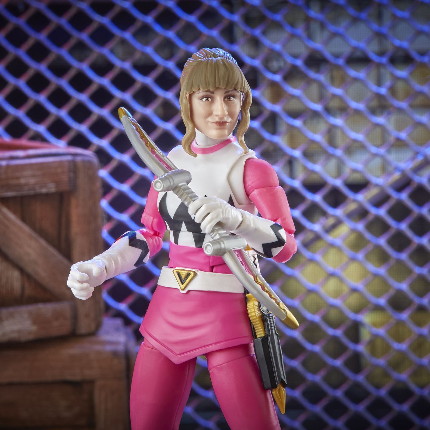 Power Rangers Lightning Collection Lost Galaxy Pink Ranger Figure Toy close up look 2nd - Heretoserveyou