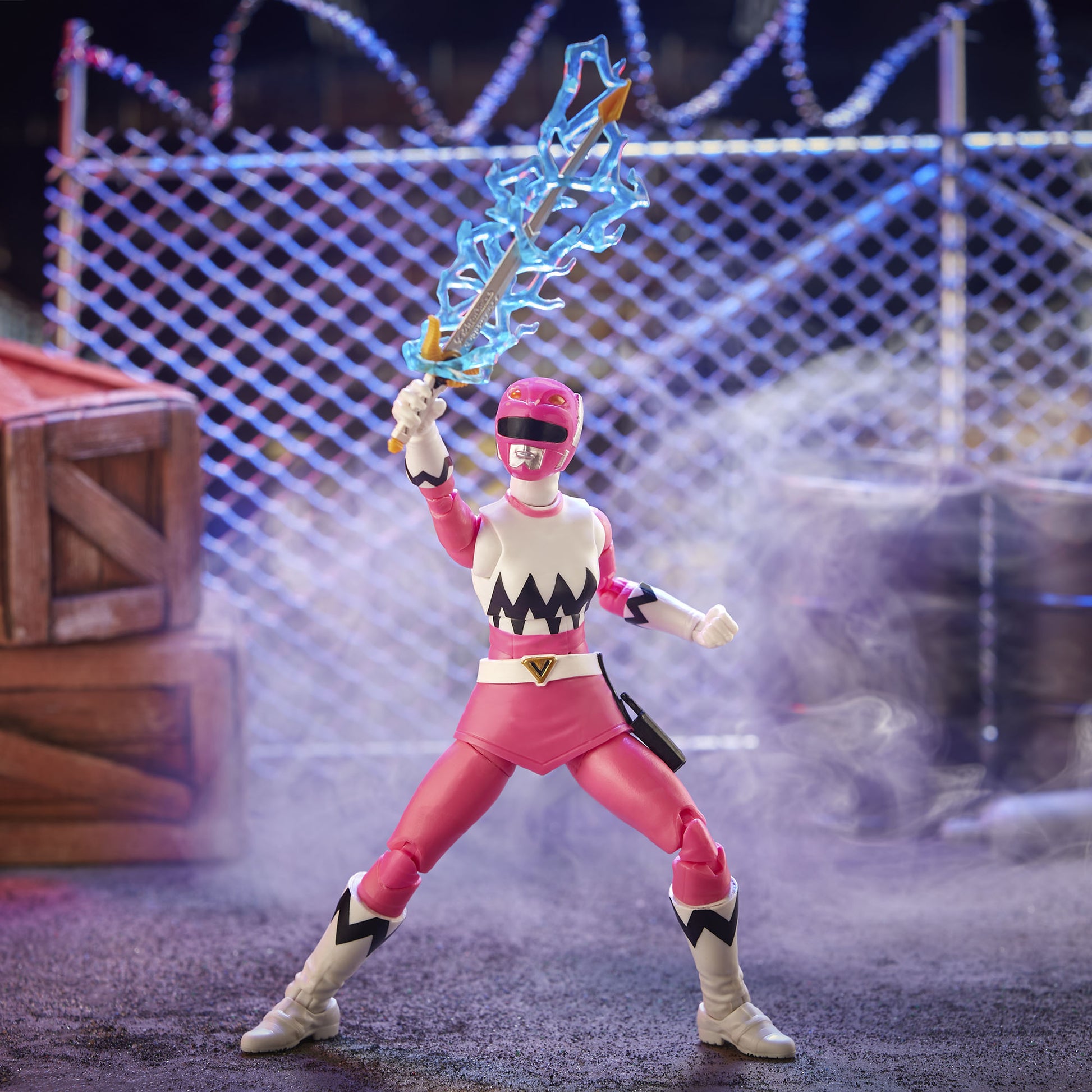 Power Rangers Lightning Collection Lost Galaxy Pink Ranger Figure Toy pose - Heretoserveyou