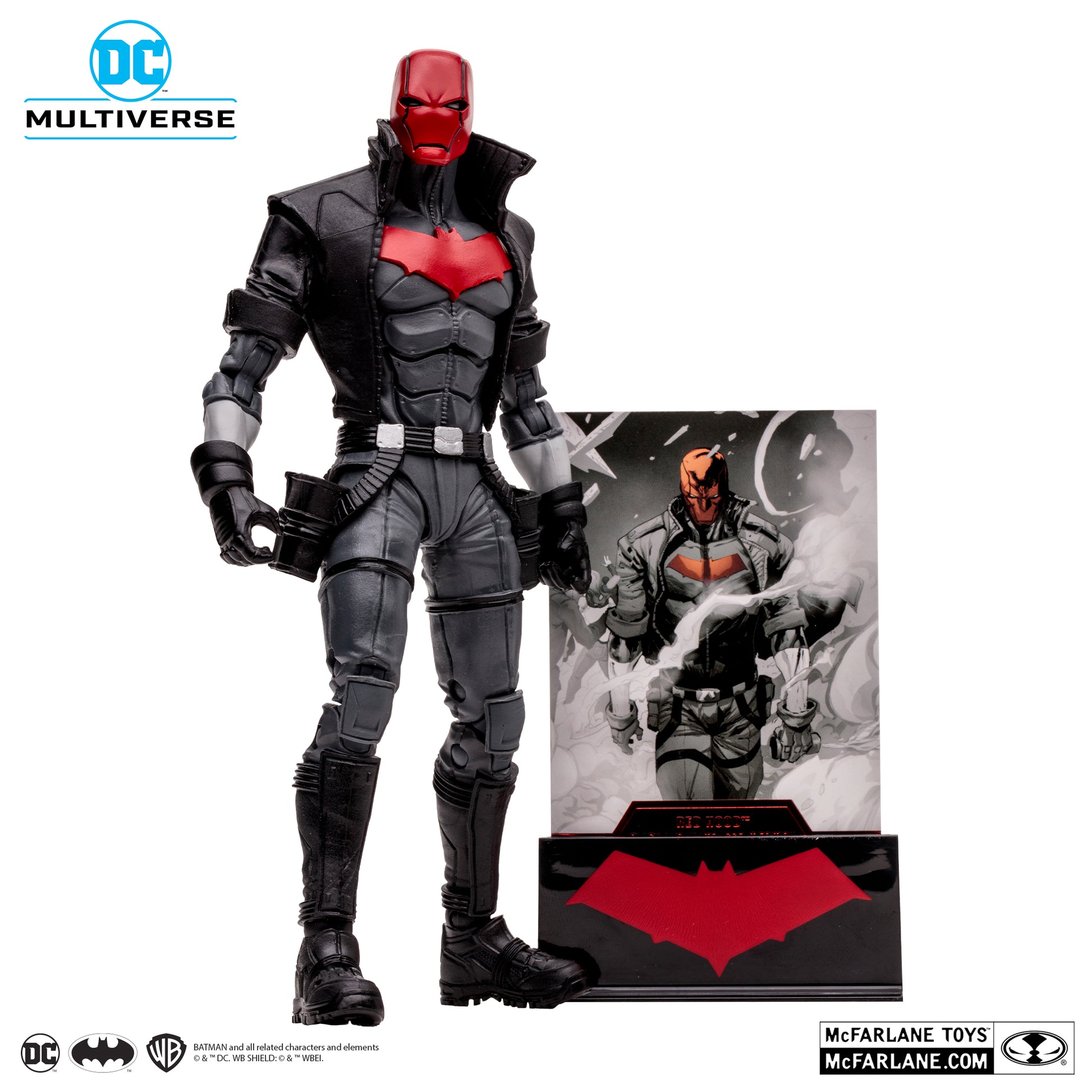 The New 52 DC Multiverse Red Hood BBTS Exclusive Limited Black & White Accent Edition Figure