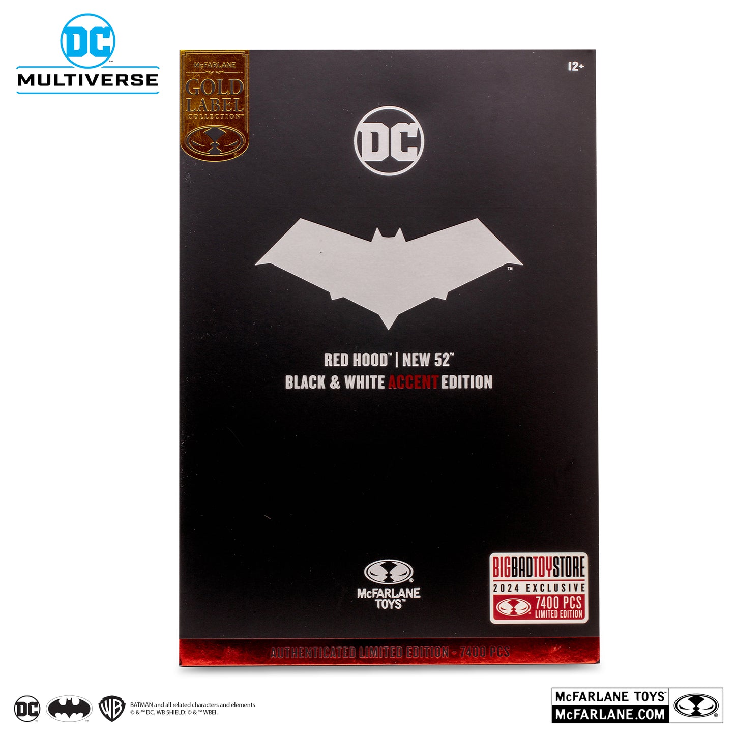 The New 52 DC Multiverse Red Hood BBTS Exclusive Limited Black & White Accent Edition Figure