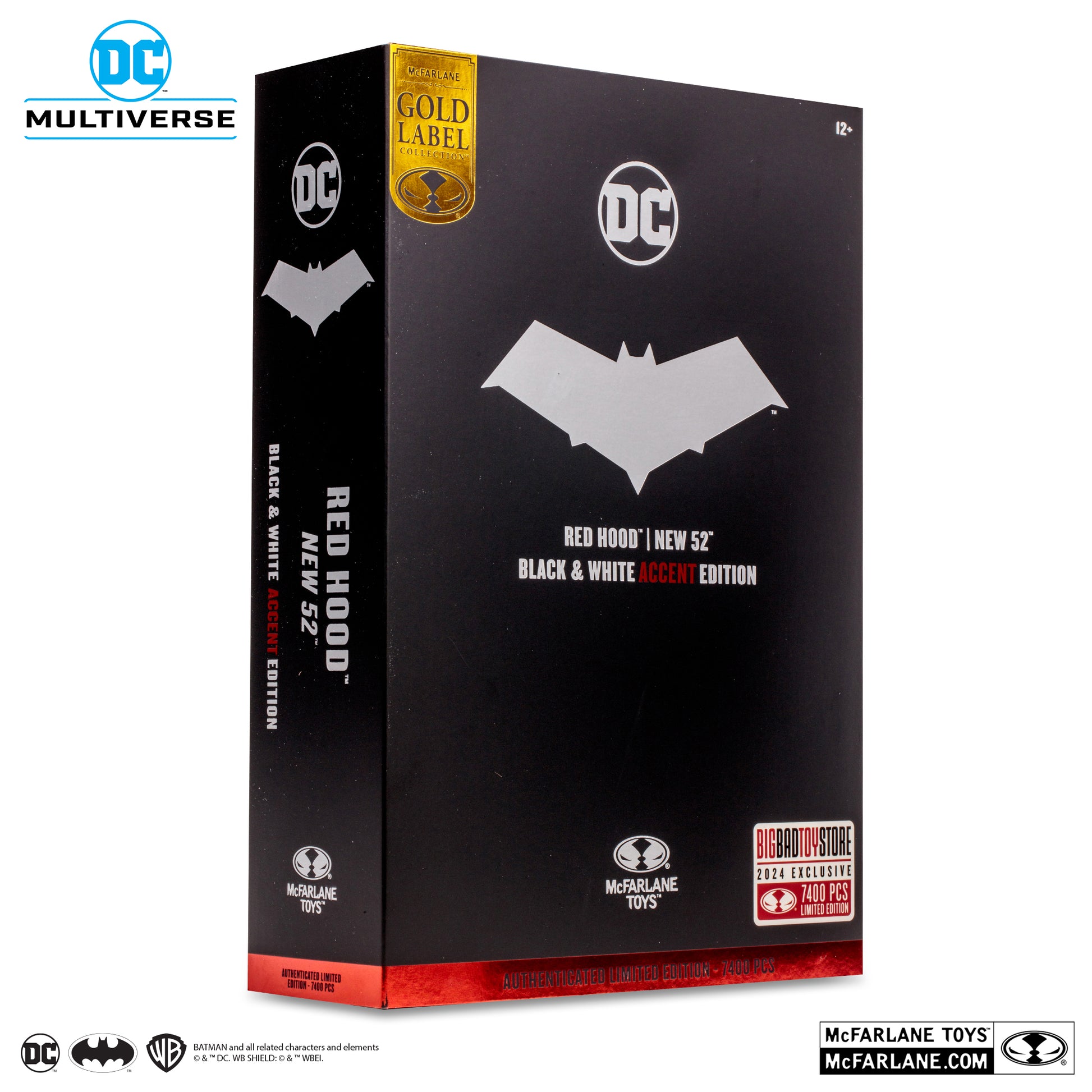 The New 52 DC Multiverse Red Hood BBTS Exclusive Limited Black & White Accent Edition Figure