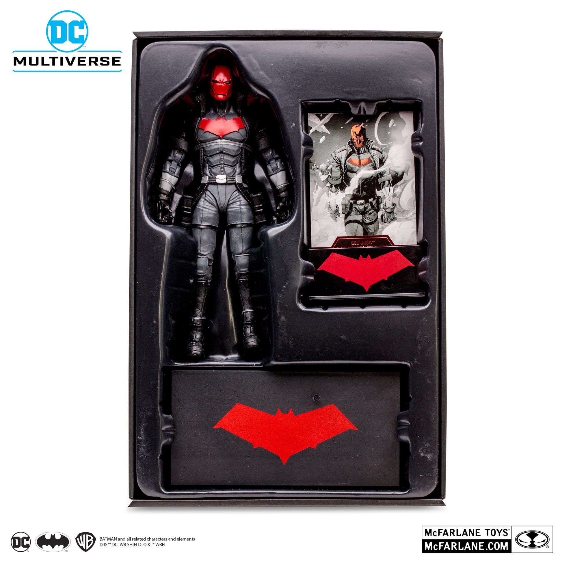The New 52 DC Multiverse Red Hood BBTS Exclusive Limited Black & White Accent Edition Figure
