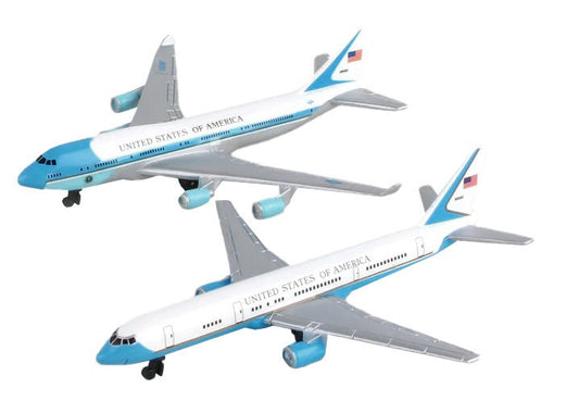 Air Force One and Air Force Two Set of 2 Planes Diecast Model Airplanes by Daron