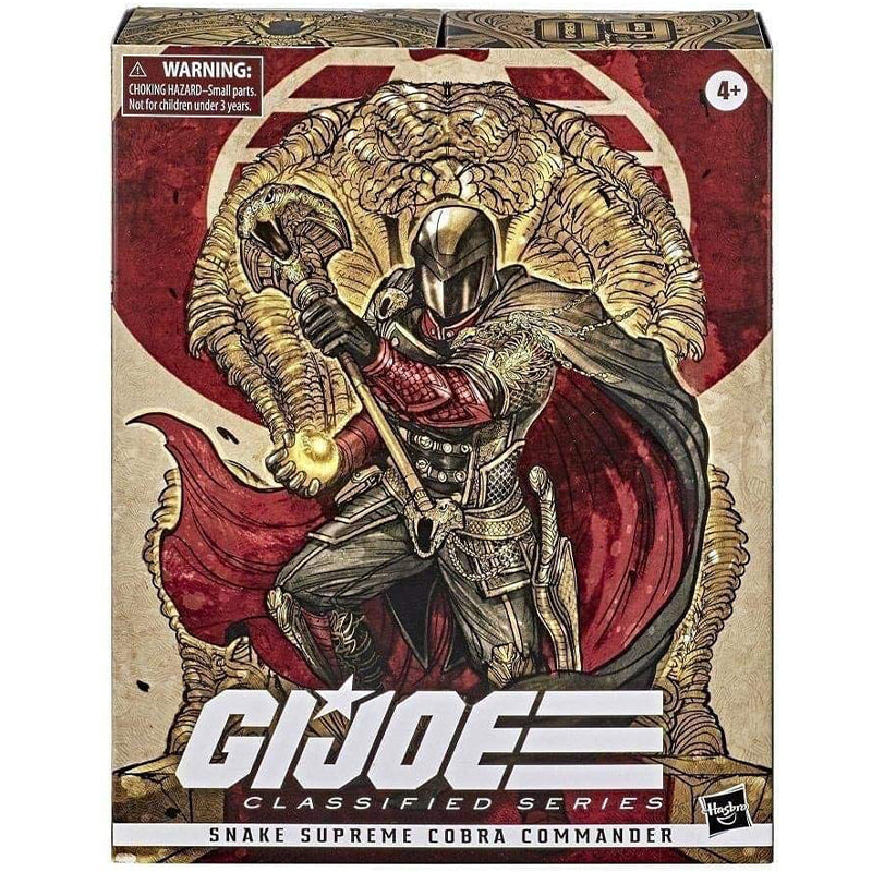 Ko G.i.joe Classified Series Snake Supreme Cobra Commander 6inch Action Figure Collection With Multiple Accessories Gifts