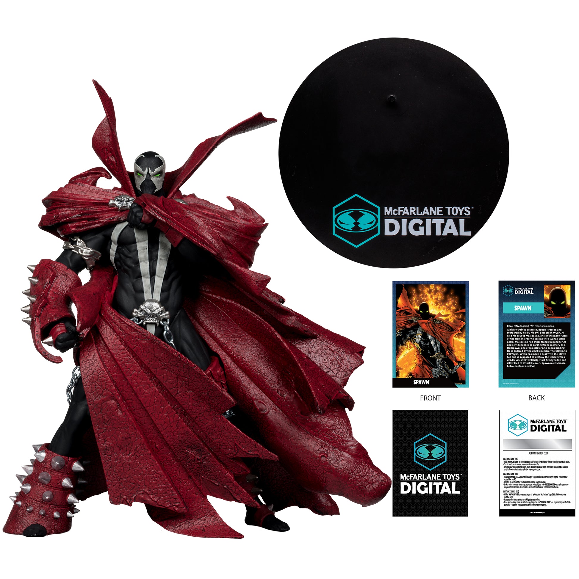 Spawn (Comic Cover #95) 1:7 Scale Posed Figure with Digital Collectible McFarlane Toys 30th Anniversary