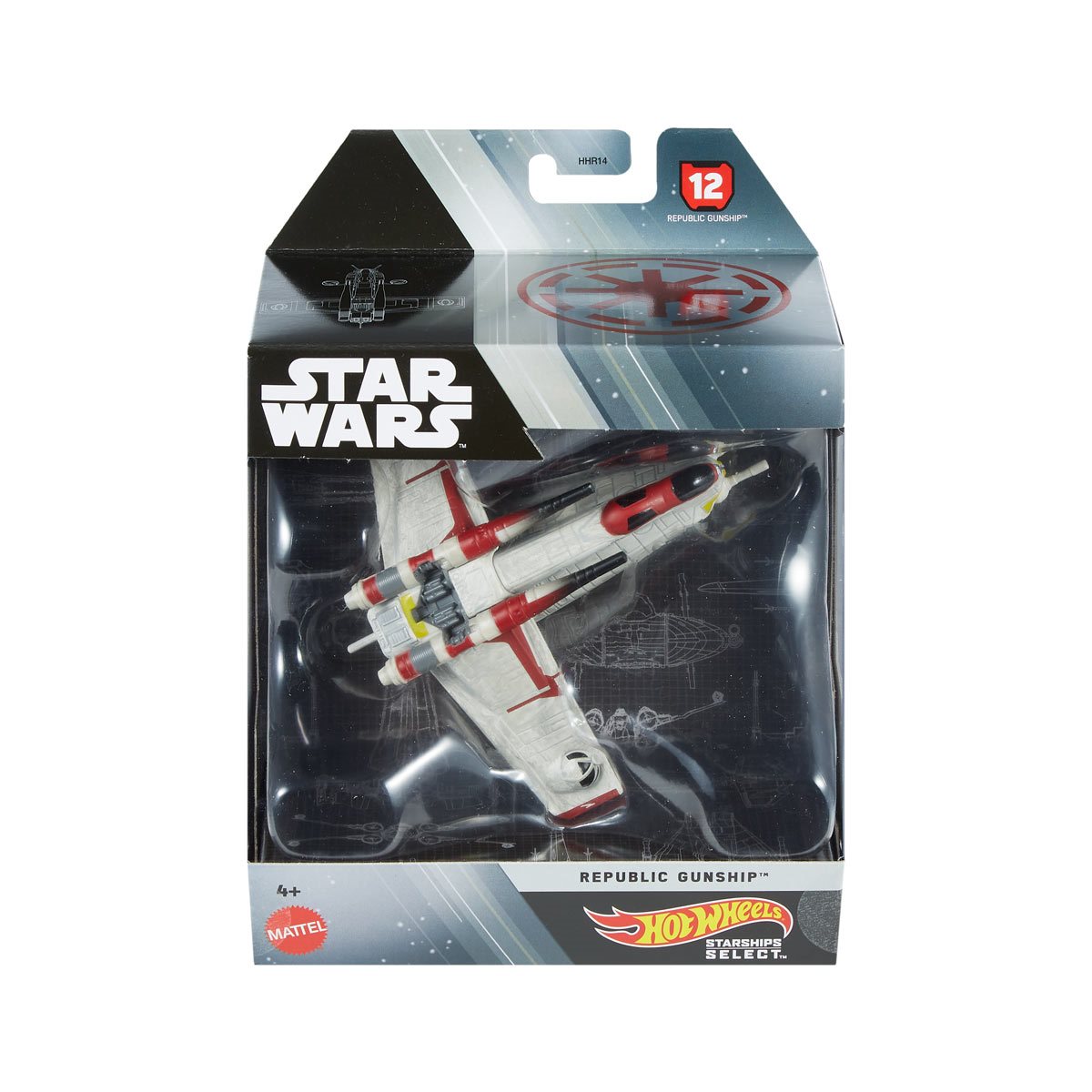 Star Wars Hot Wheels Starships Select 1:50 Scale - Republic Gundship - Heretoserveyou
