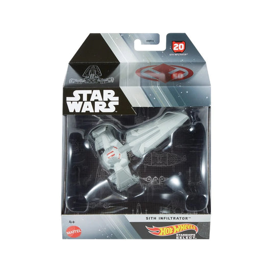 Star Wars Hot Wheels Starships Select 1:50 Scale - Sith Infiltrator - Heretoserveyou