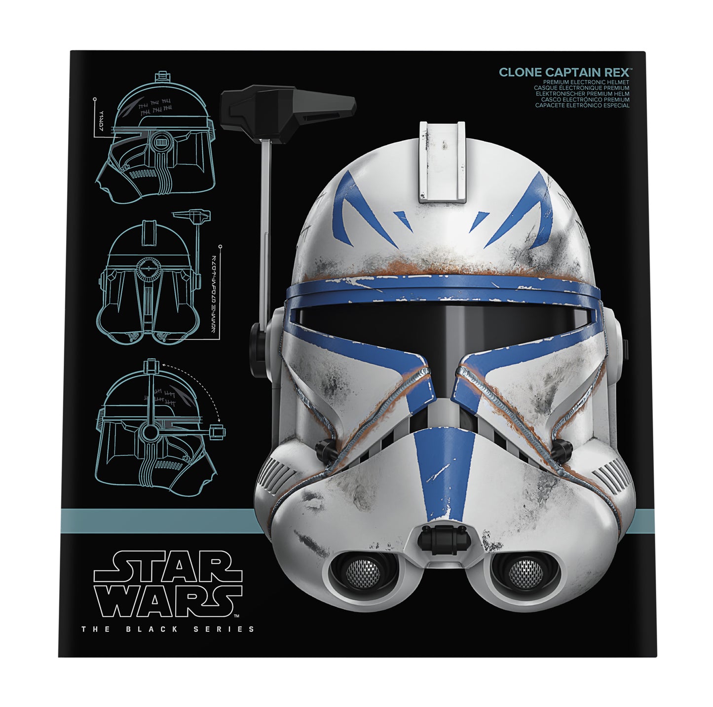 Star Wars The Black Series Clone Captain Rex Premium Electronic Roleplay Helmet HERETOSERVEYOU