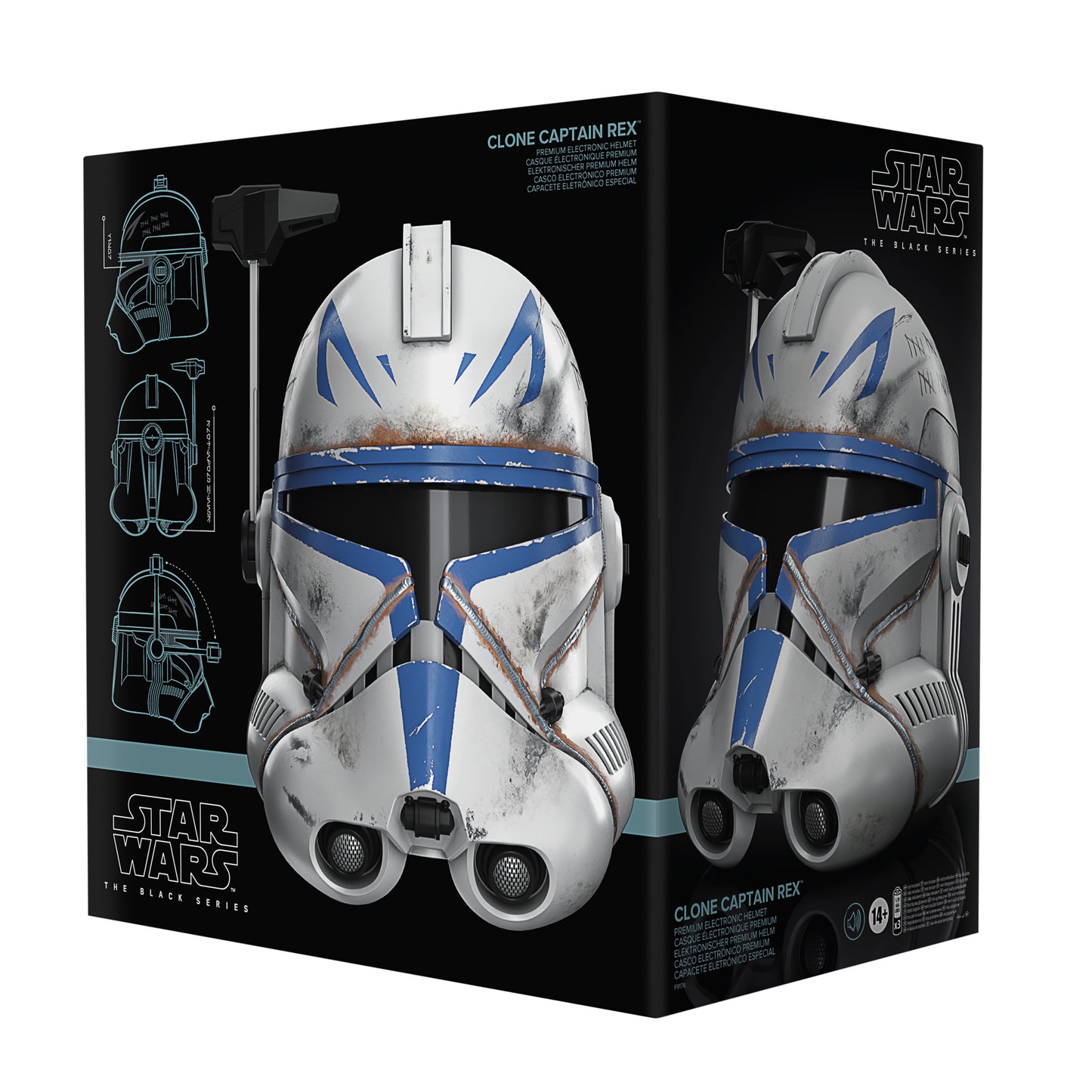 Star Wars The Black Series Clone Captain Rex Premium Electronic Roleplay Helmet HERETOSERVEYOU