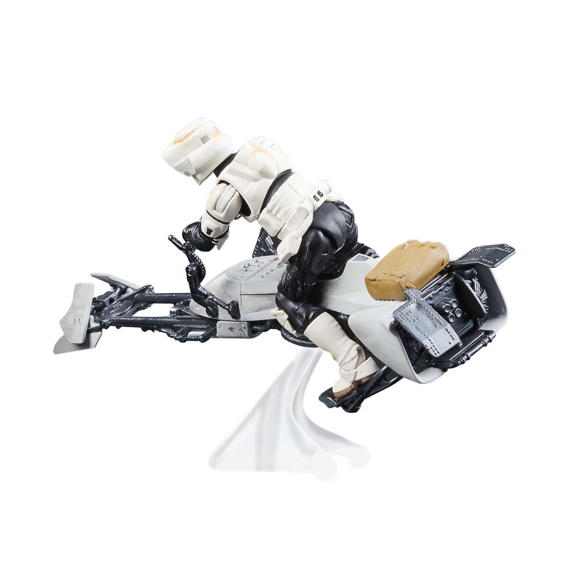 Star Wars The Vintage Collection Speeder Bike Action Figure Toy on a bike back view - Heretoserveyou