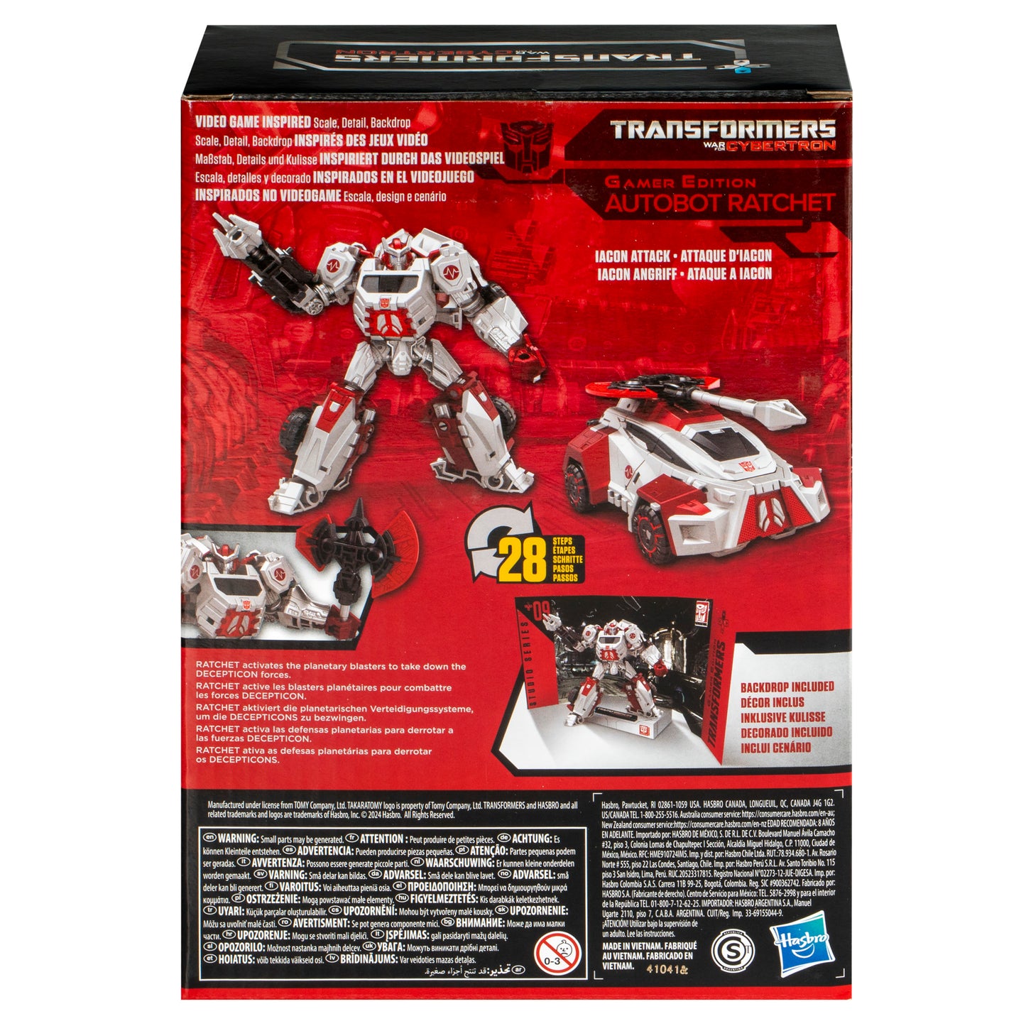 Transformers Studio Series Voyager Transformers: War for Cybertron 09 Gamer Edition Ratchet 6.5” Action Figure, 8+