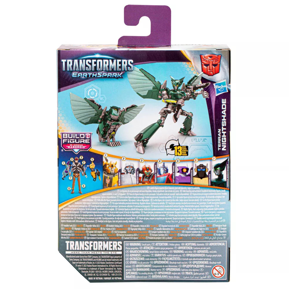 Transformers EarthSpark Build-A-Figure Terran Nightshade Action Figure