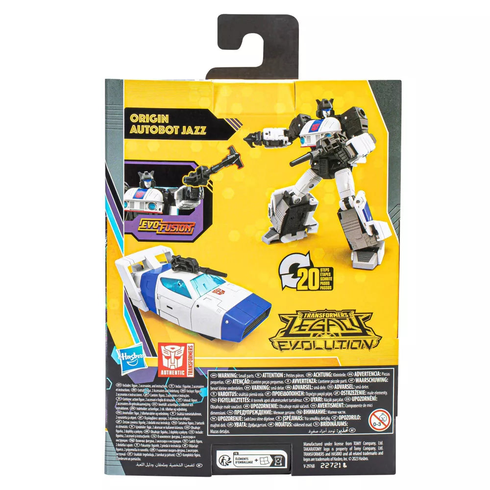 Transformers Legacy Evolution Buzzworthy Bumblee Origin Autobot Jazz Action Figure (EXCLUSIVE)