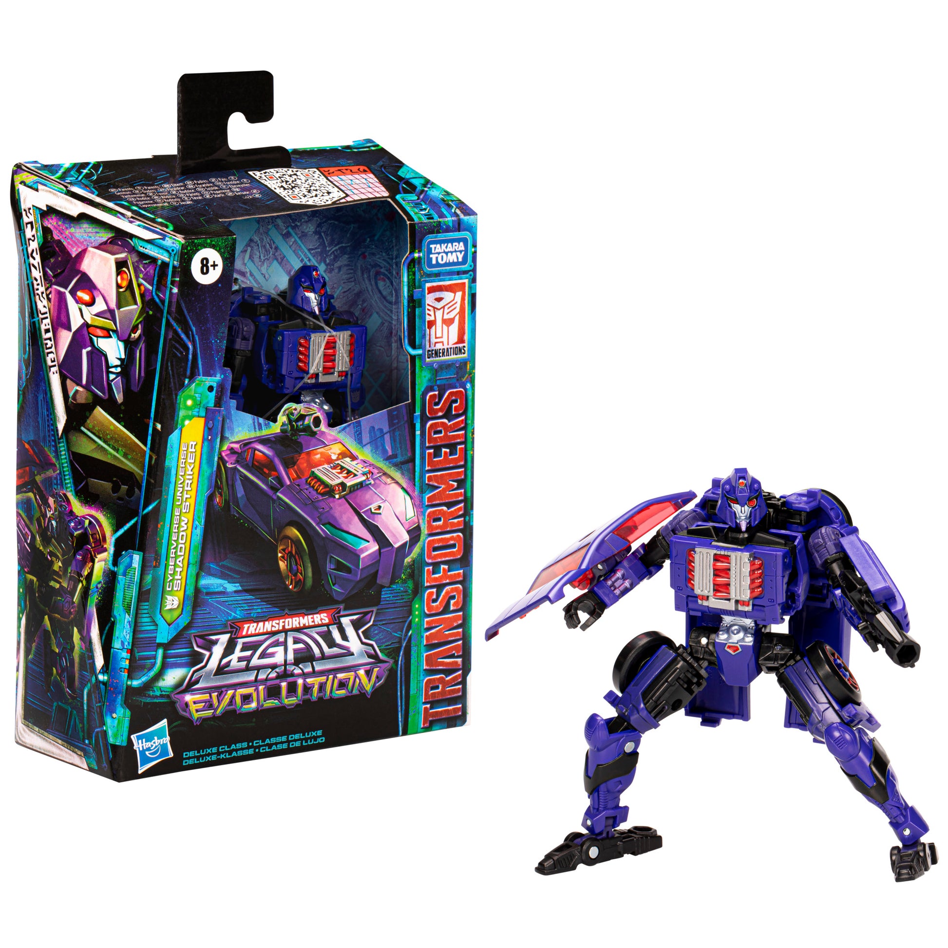 Transformers Legacy Evolution Deluxe Class Cyberverse Universe Shadow Striker Toy - Heretoserveyou