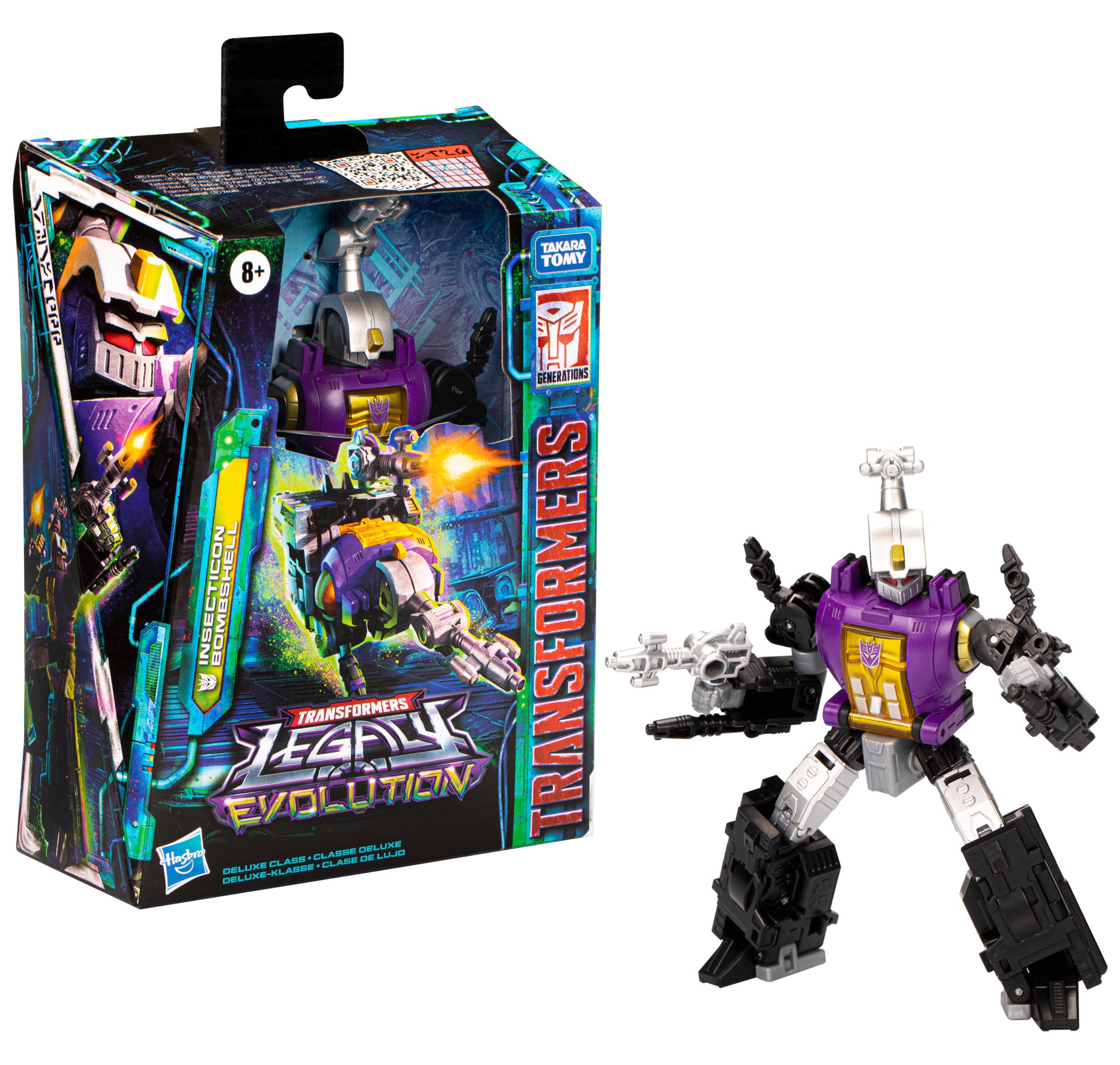 Transformers Legacy Evolution Deluxe Class Insecticon Bombshell Action Figure Toy - Heretoserveyou