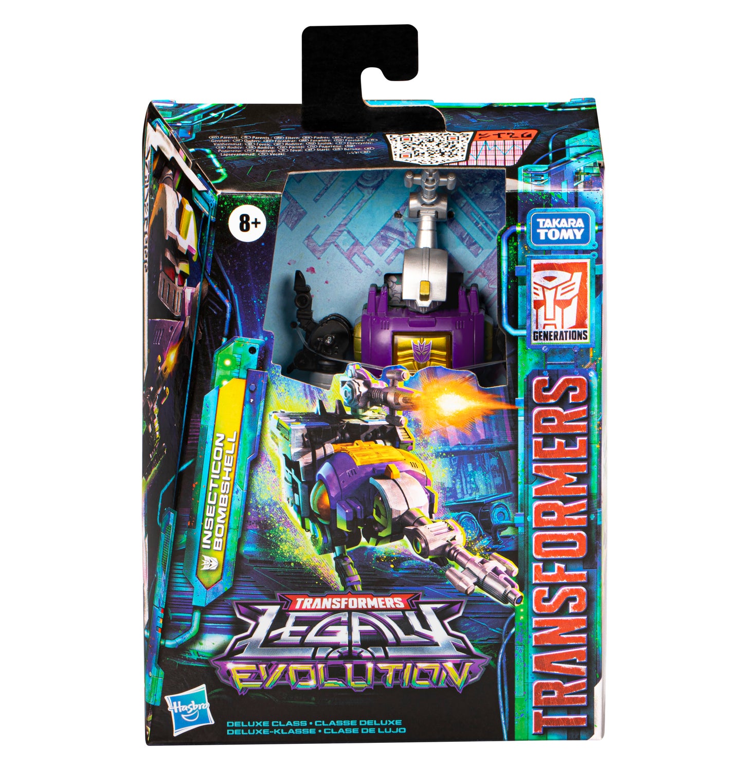 Transformers Bimbshell in front vew packaging - Heretoserveyou