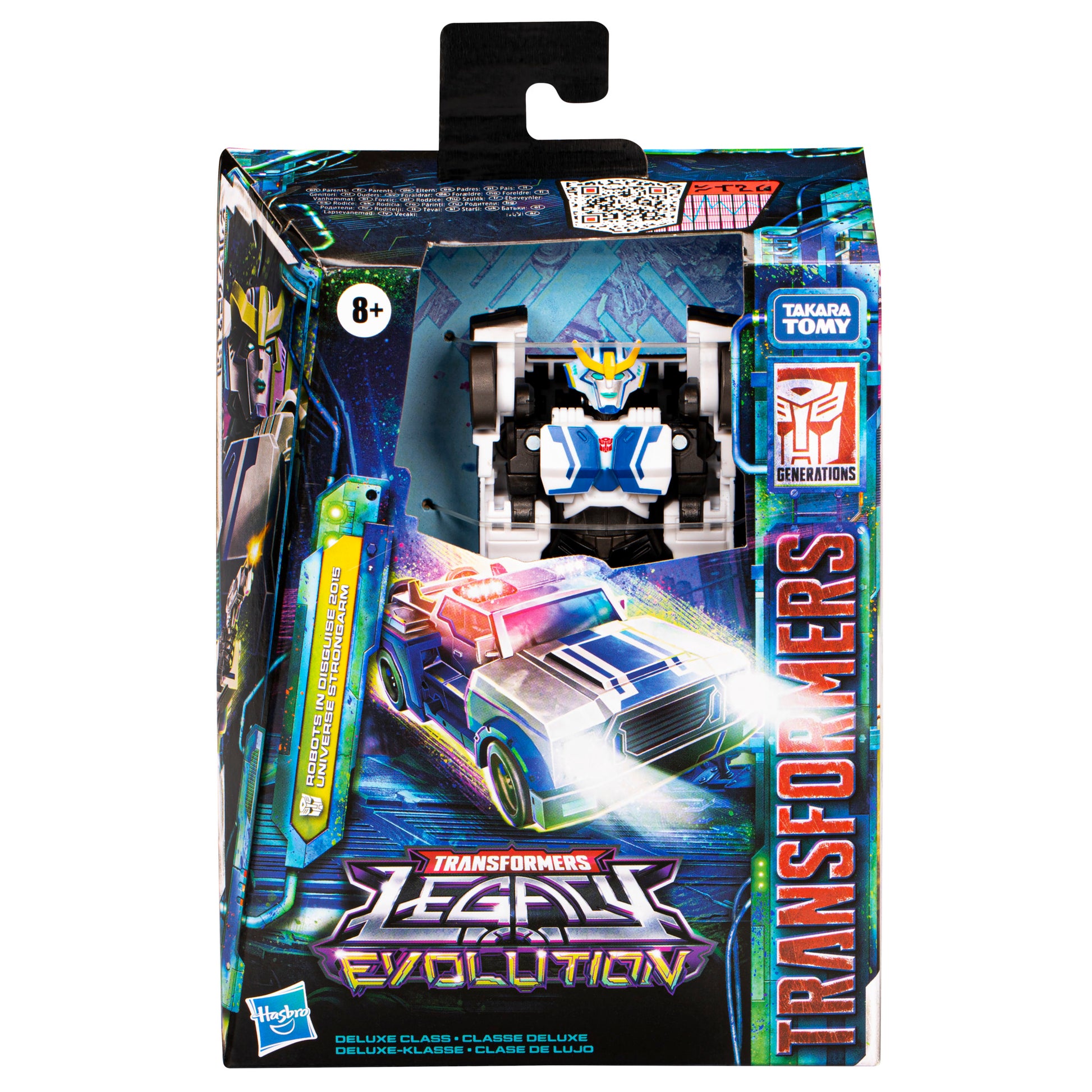 Universe Strongarm Action Figure Toy in a package front view - heretoserveyou