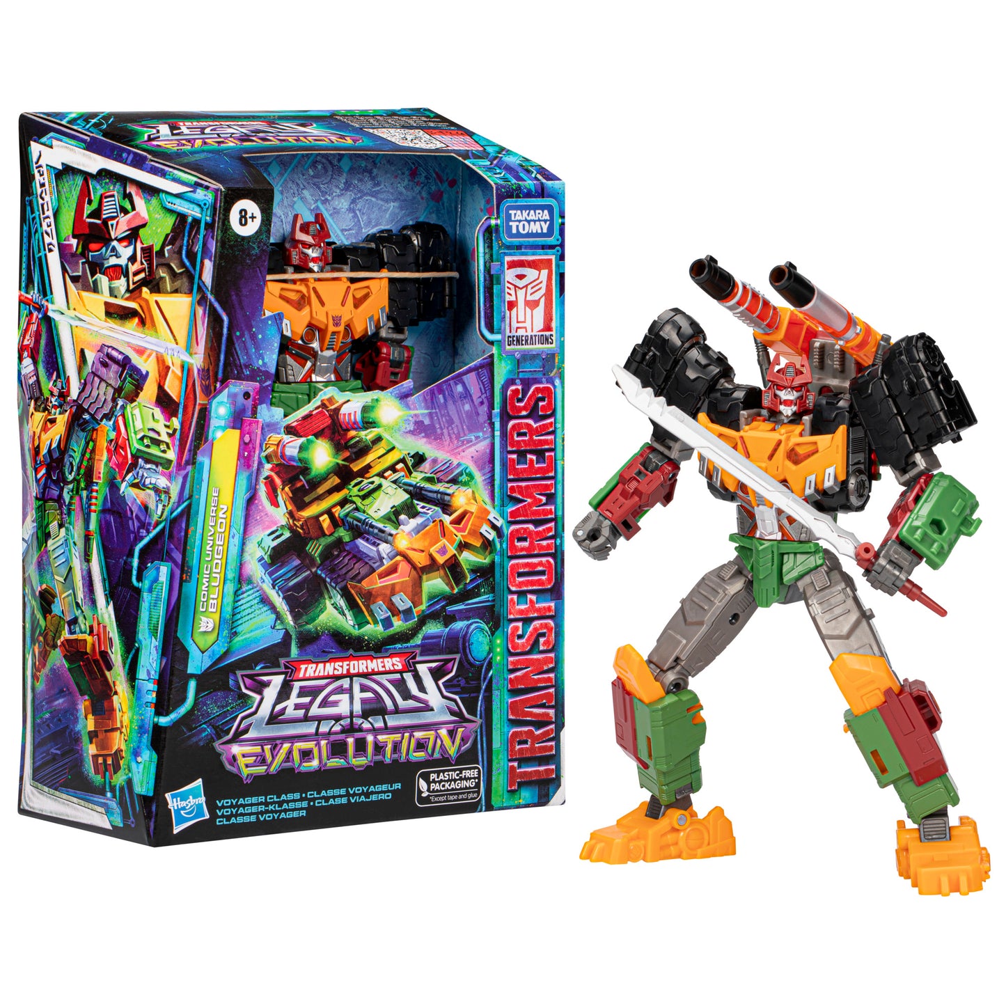 Transformers Legacy Evolution Voyager Class Comic Universe Bludgeon Action Figure Toy - Heretoserveyou