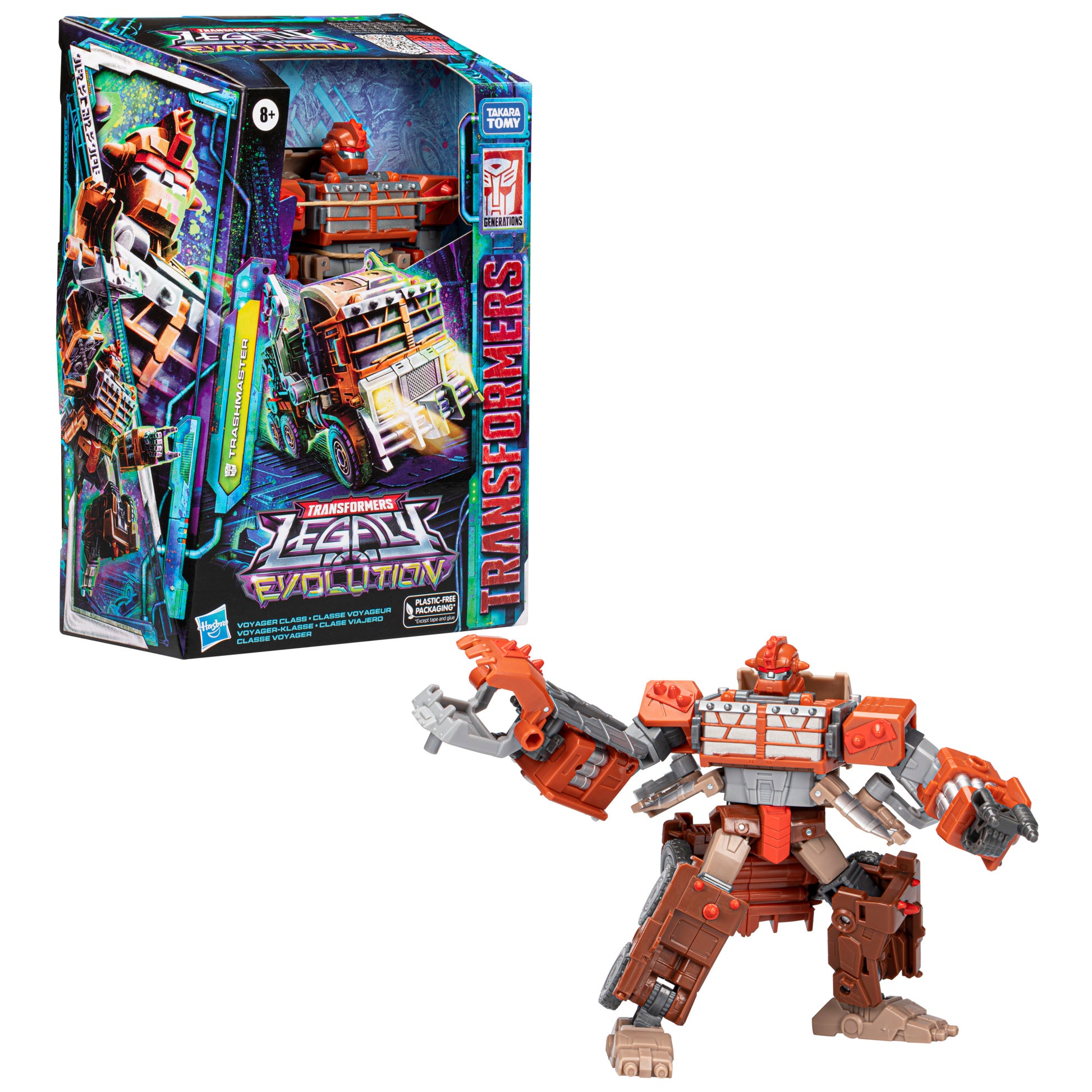 Transformers Legacy Evolution Voyager Class Trashmaster Action Figure Toy - Heretoserveyou