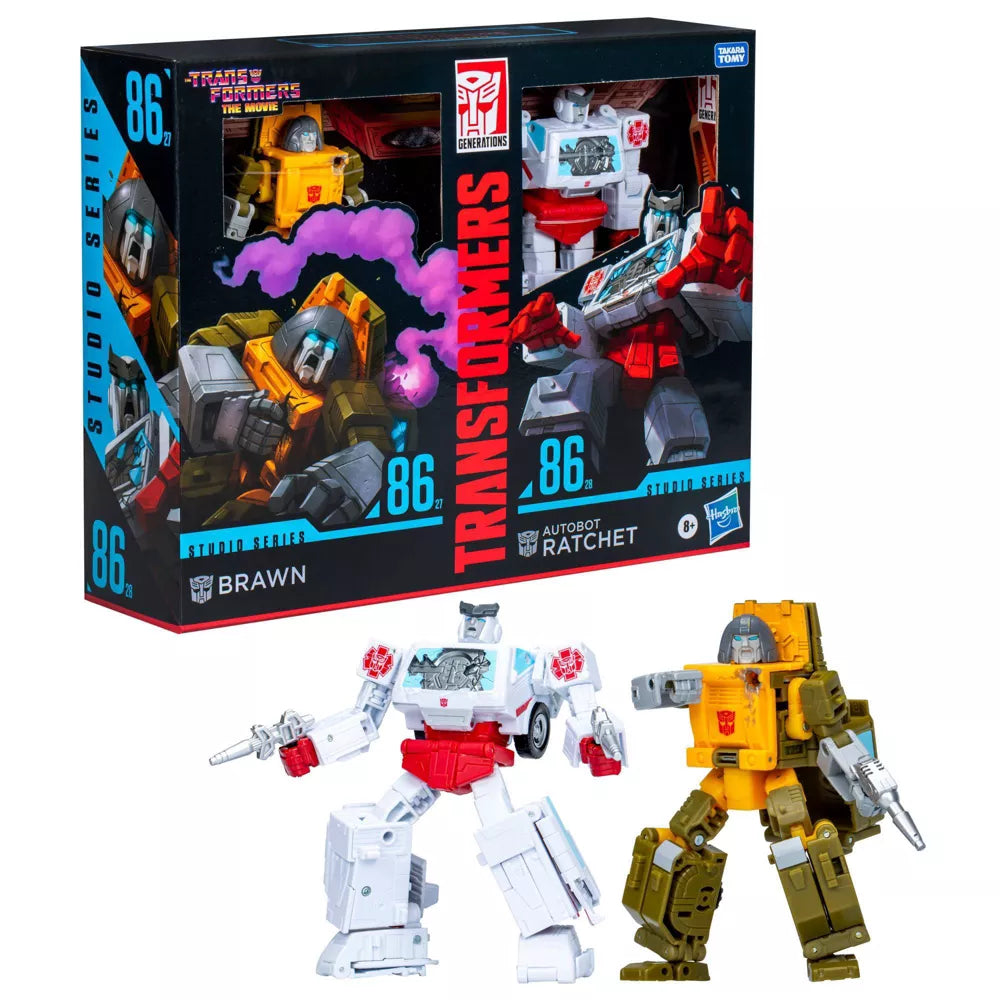 Transformers Movie Studio Series Brawn and Autobot Ratchet Action Figure Set - 2pk