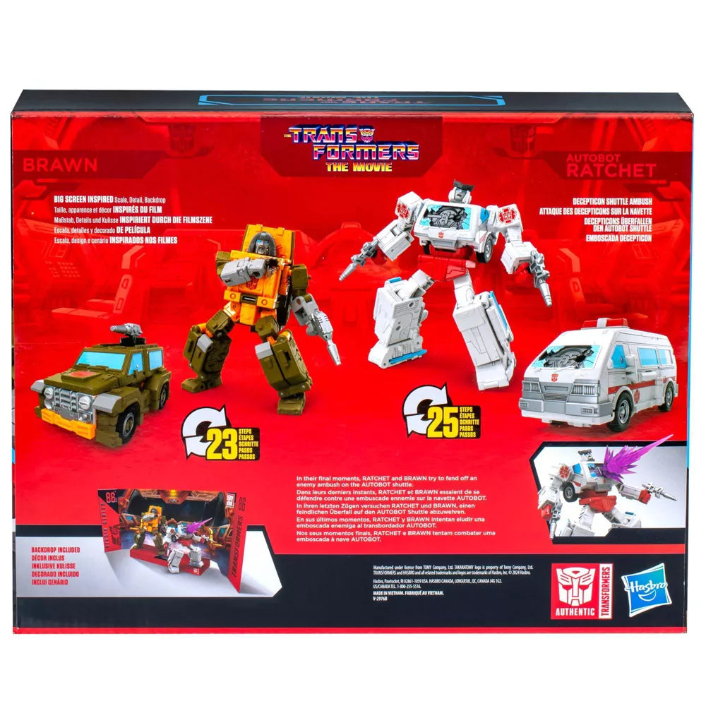 Transformers Movie Studio Series Brawn and Autobot Ratchet Action Figure Set - 2pk