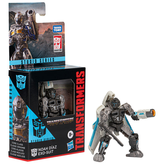 Transformers Toys Studio Series Transformers: Rise of the Beasts Core Noah Díaz Exo-Suit Toy, 3.5-inch, Action Figures For Boys And Girls Ages 8 and Up