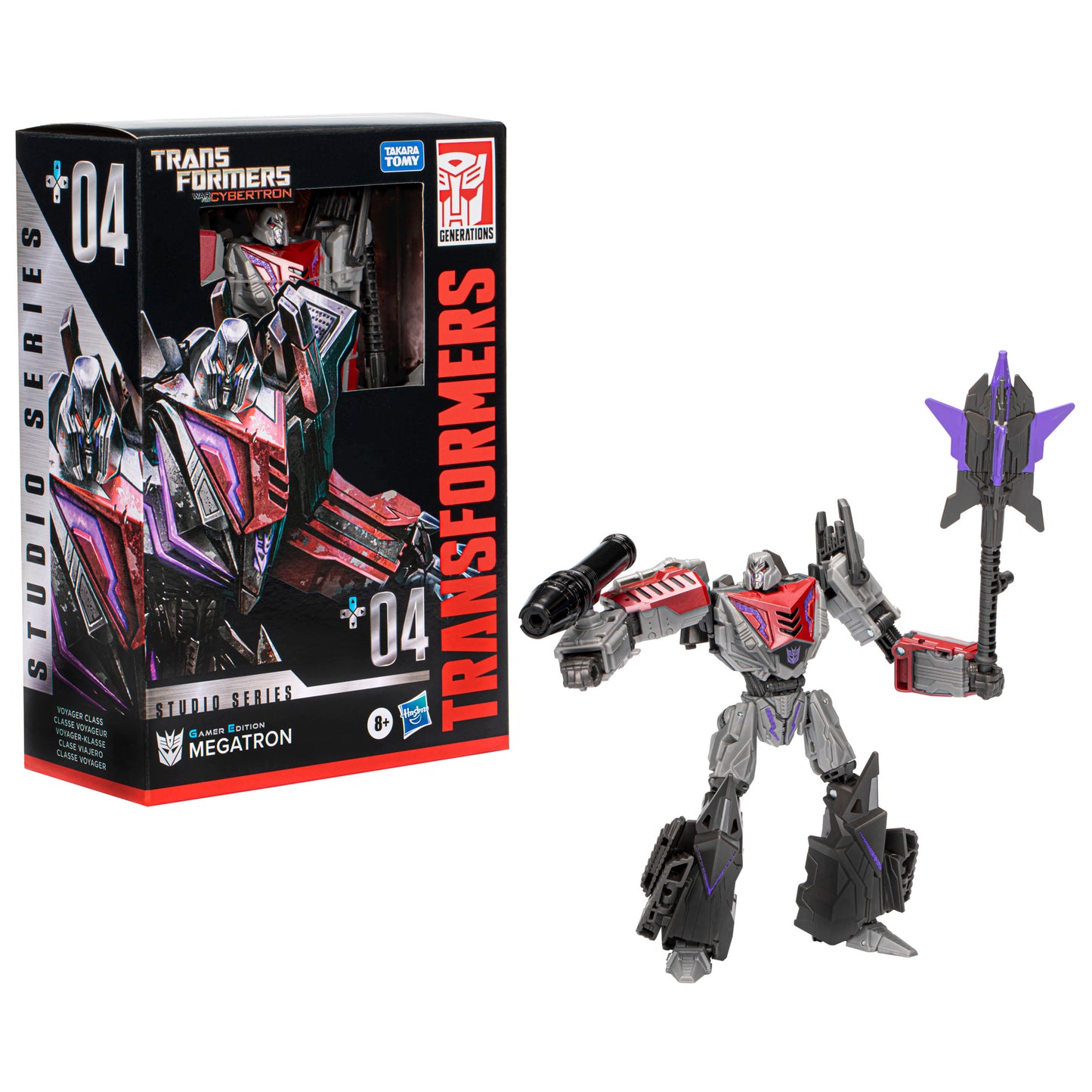 Transformers Studio Series Voyager 103 Rhinox and Studio Series 04 Gamer Edition Megatron (Pack of 2)