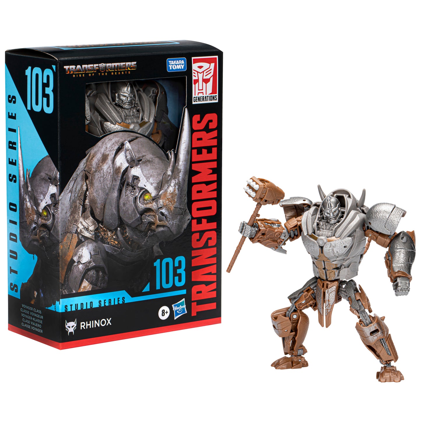 Transformers Studio Series Voyager 103 Rhinox and Studio Series 04 Gamer Edition Megatron (Pack of 2)