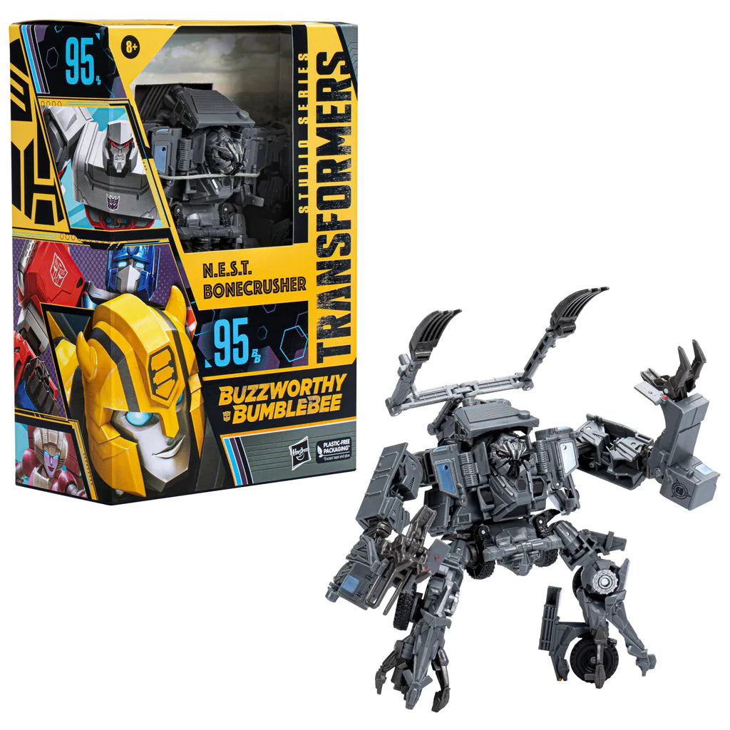 Transformers Studio Series #95-BB Buzzworthy Bumblebee: N.E.S.T. Bonecrusher Exclusive Figure