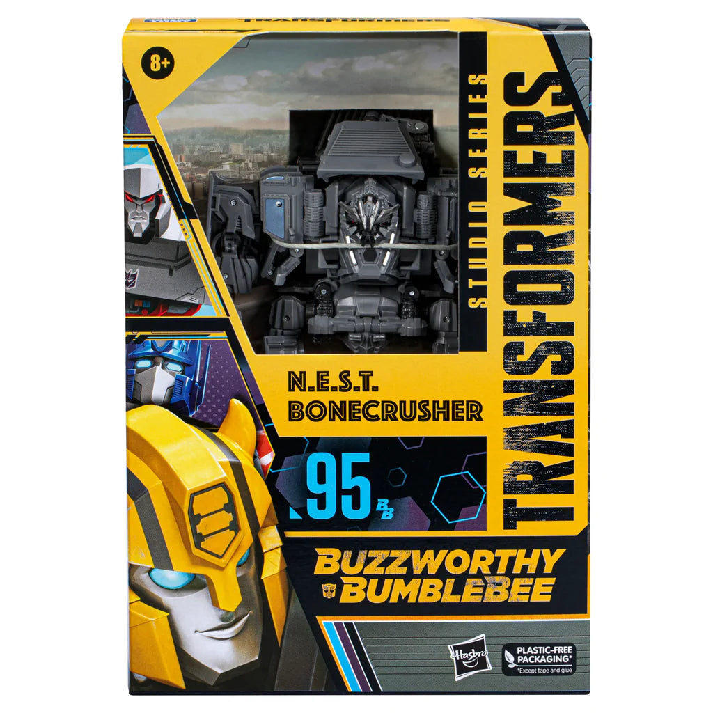 Transformers Studio Series #95-BB Buzzworthy Bumblebee: N.E.S.T. Bonecrusher Exclusive Figure