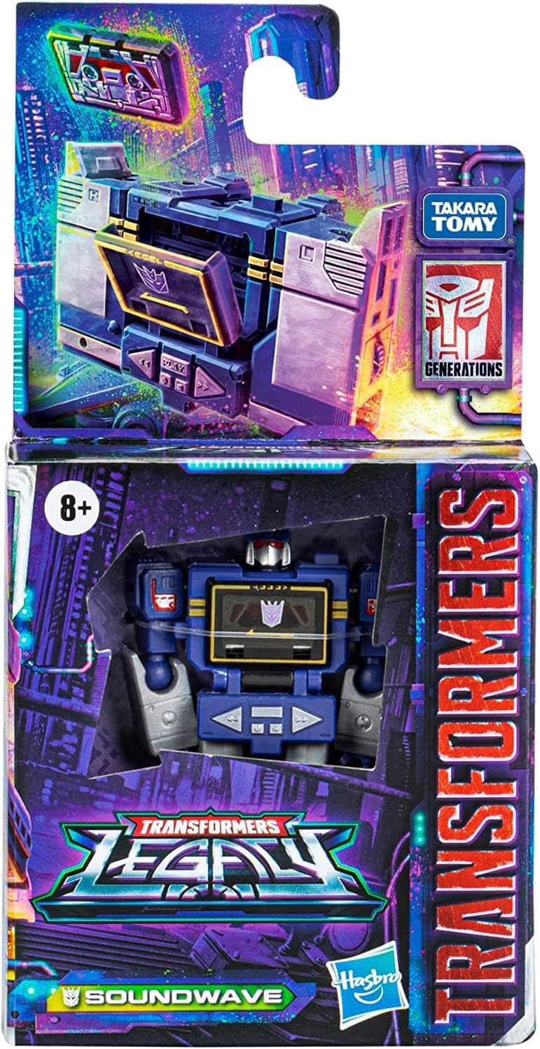 Transformers Toys Generations Legacy Core Soundwave Action Figure - Kids Ages 8 and Up, 3.5-inch