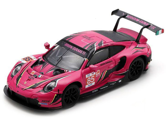 Porsche 911 RSR-19 #85 Sarah Bovy - Rahel Frey - Michelle Gatting "Iron Dames" "24 Hours of Le Mans" (2023) 1/64 Diecast Model Car by Sparky