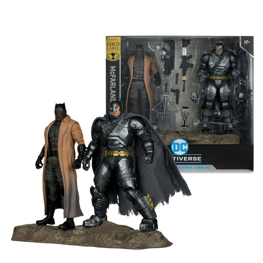 [PRE-ORDER] DC McFarlane Collector Edition 2pk - #2 Knightmare Batman & Armored Batman (BvS) (Gold Label)