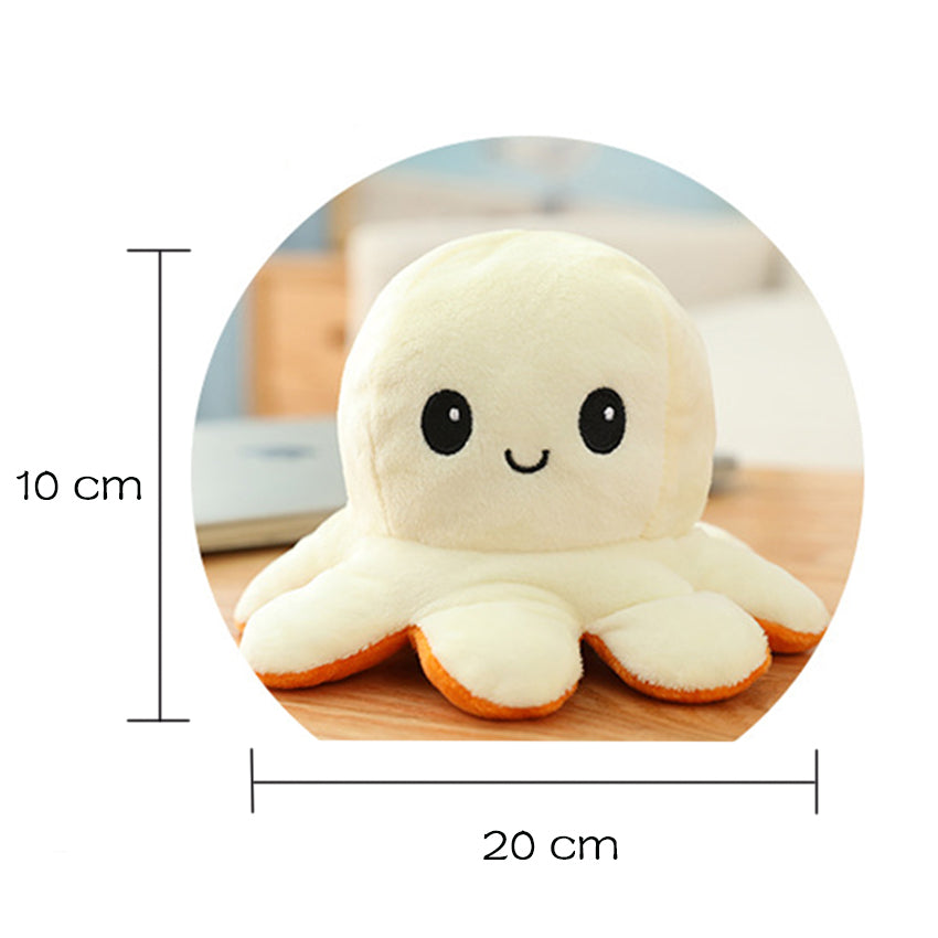 Reversible Flip Octopus Stuffed Plush Doll Soft Toy