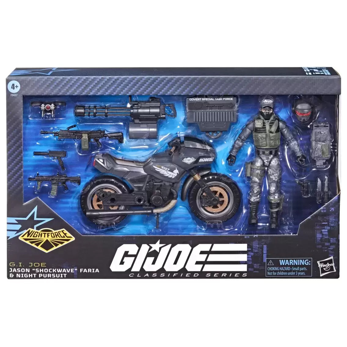 G.I. Joe Classified Series #127, Night Force Jason "Shockwave" Faria & Night Pursuit Cycle