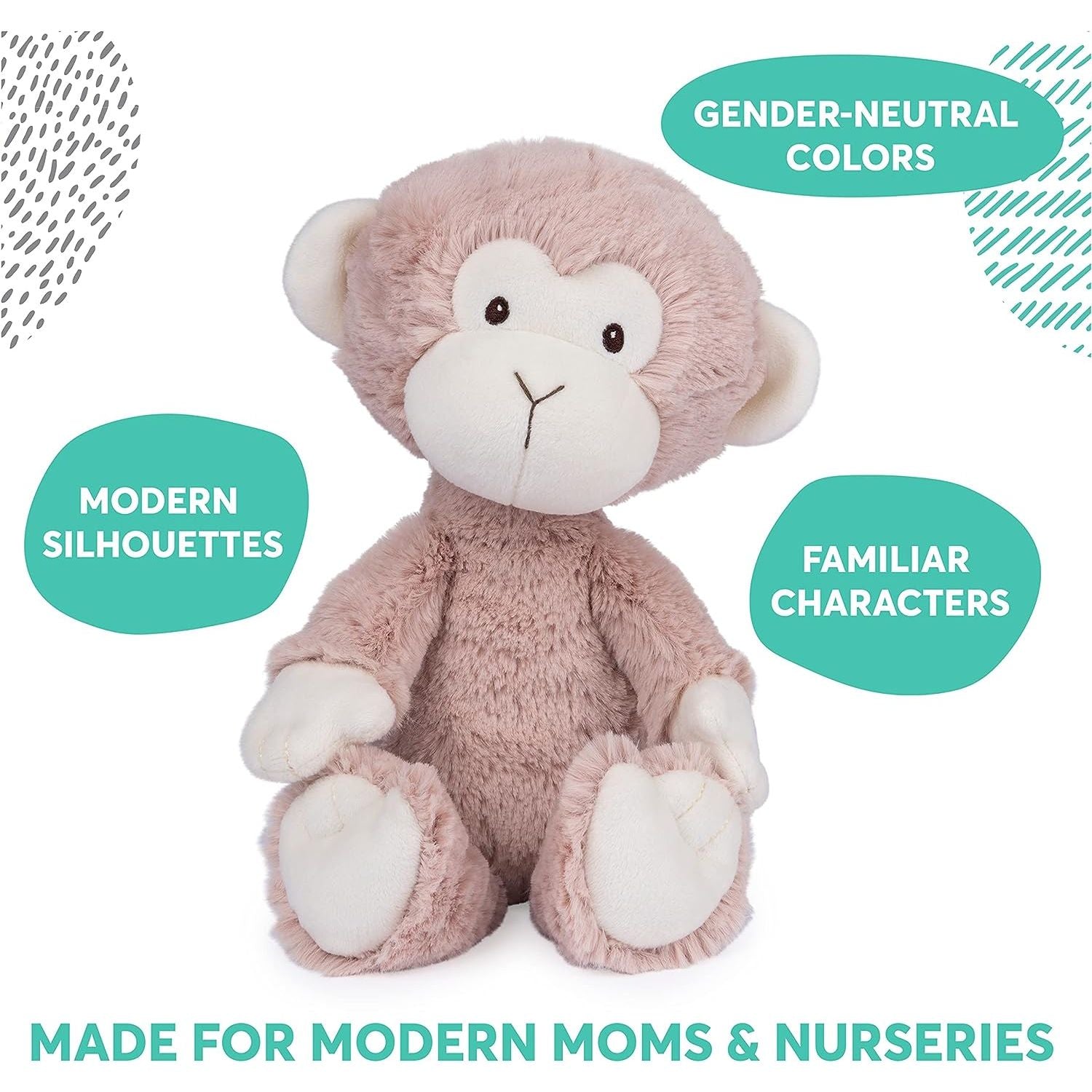 Micah Monkey Premium Plush Stuffed Animal - Heretoserveyou