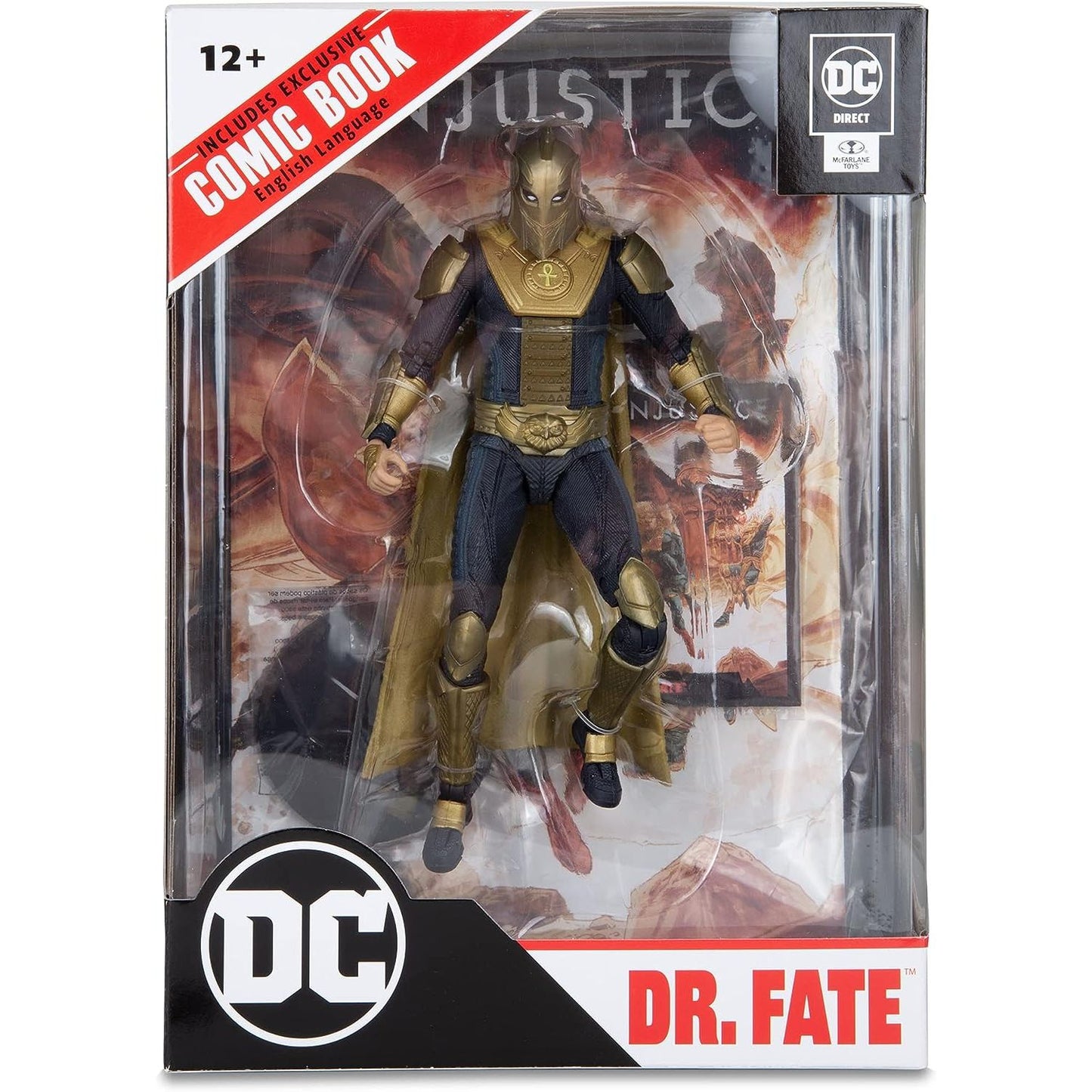 Injustice 2 - DR. Fate Action Figure Toy in a package front view - Heretoserveyou