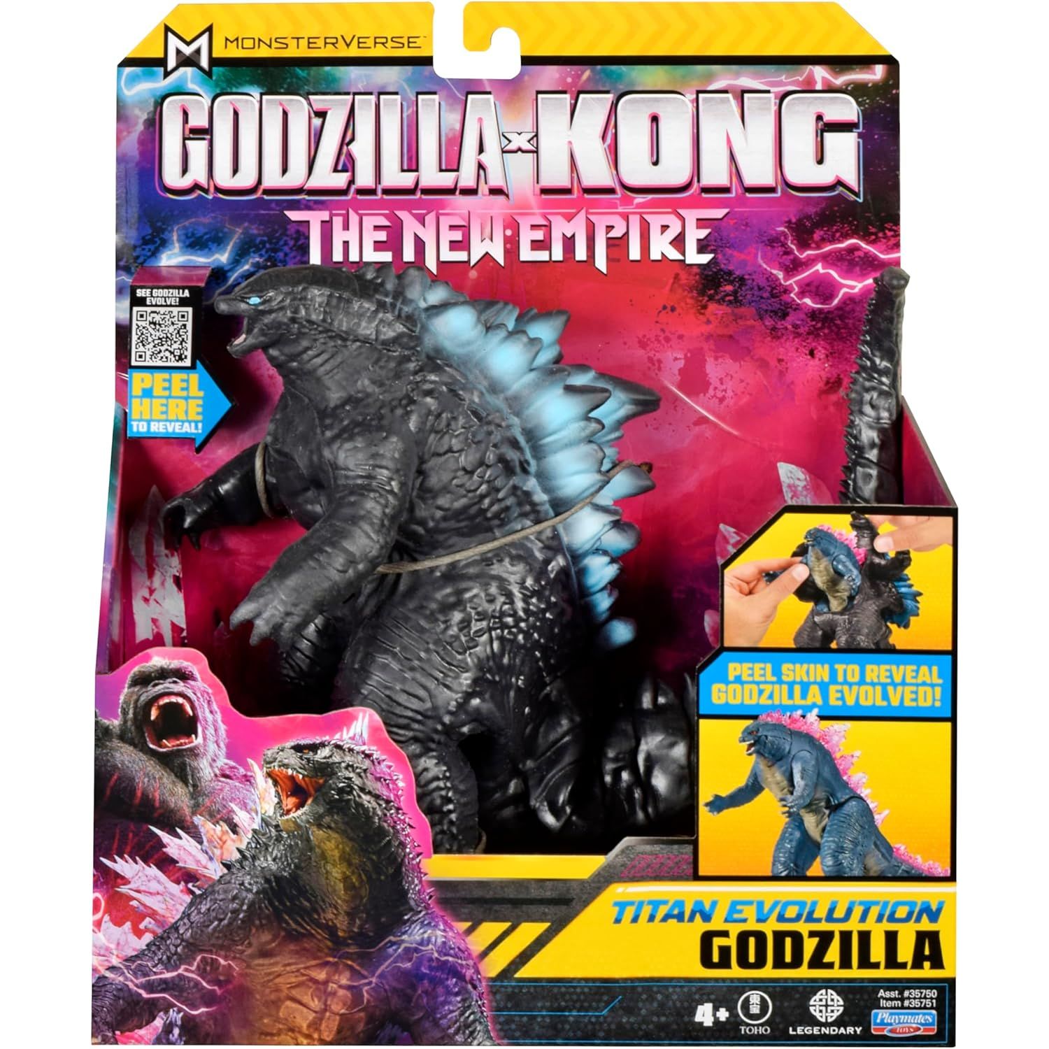 Godzilla x Kong : The New Empire - 7" Titan Evolution Godzilla (peel skin to reveal Godzilla evolved)