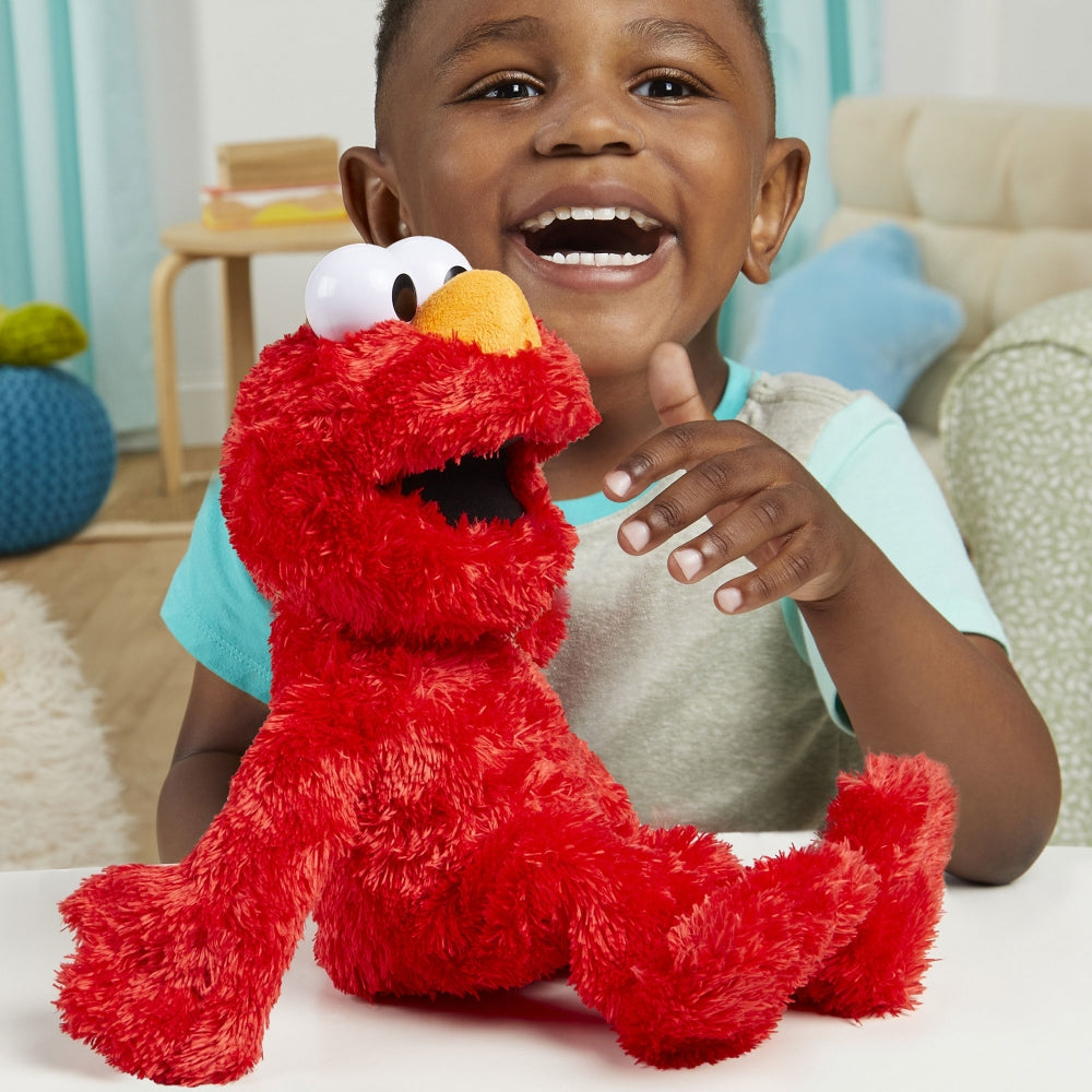 Sesame Street Tickliest Tickle Me Elmo Laughing, Talking, 14-Inch Plush Toy for Toddlers, Kids 18 Months & Up - Stuffed Animals Heretoserveyou