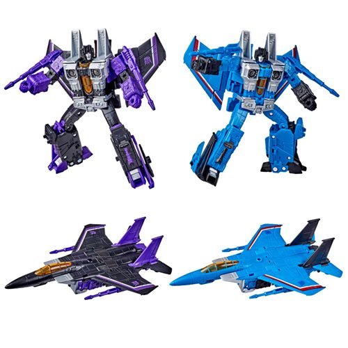 Transformers Generations War for Cybertron Earthrise Voyager Skywarp and Thundercracker - Transformer action figure Heretoserveyou