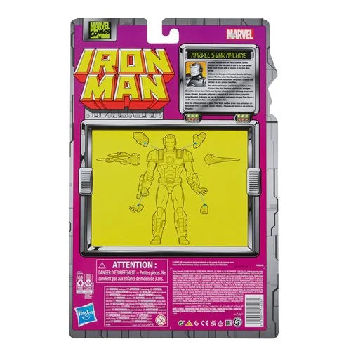 Iron Man Retro Marvel Legends War Machine 6-Inch Action Figure - Action & Toy Figures Heretoserveyou