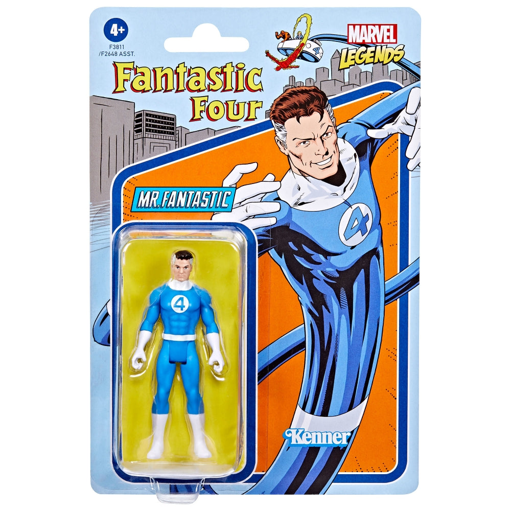 Marvel Legends Series 3.75-inch Retro 375 Collection Mr. Fantastic Action Figure Toy - Action & Toy Figures Heretoserveyou