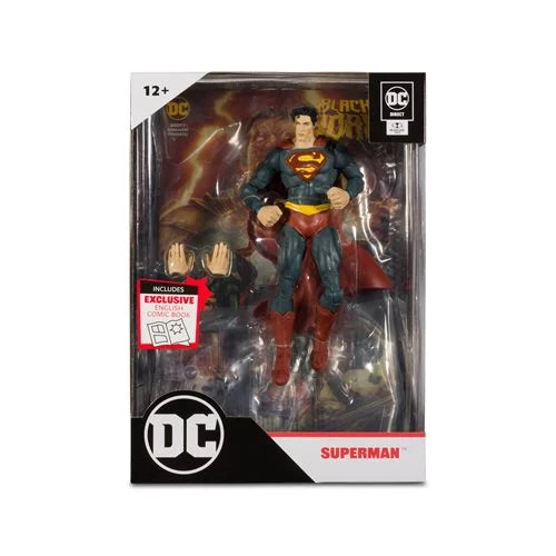 Black Adam Superman Page Punchers 7-Inch Scale Action Figure with Black Adam Comic Book - Action & Toy Figures Heretoserveyou