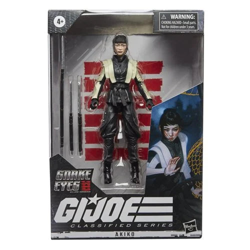 G.I. Joe Classified Series Snake Eyes: G.I. Joe Origins Akiko Collectible Action Figure 18, Premium 6-Inch Scale Toy with Custom Package Art - Action & Toy Figures Heretoserveyou