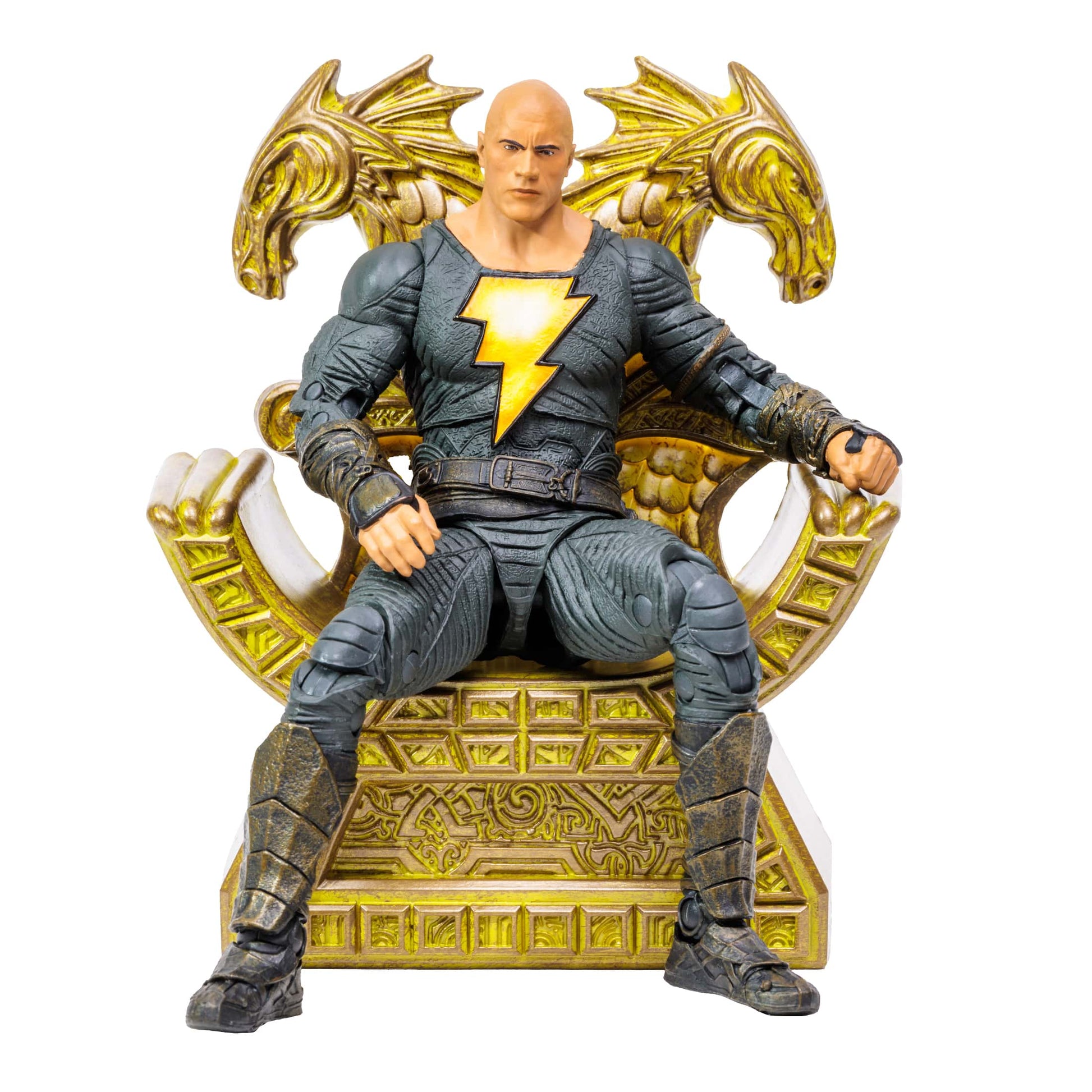 DC BLACK ADAM MOVIE 7IN FIGURES - BLACK ADAM VARIANT WITH THRONE