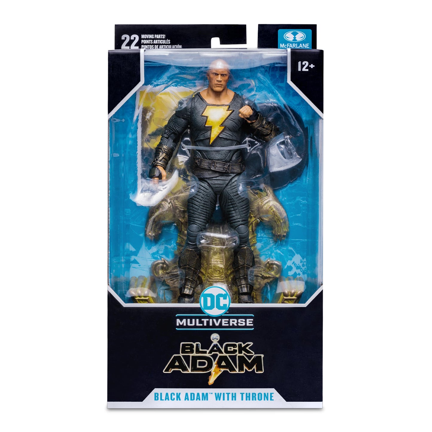 DC BLACK ADAM MOVIE 7IN FIGURES - BLACK ADAM VARIANT WITH THRONE