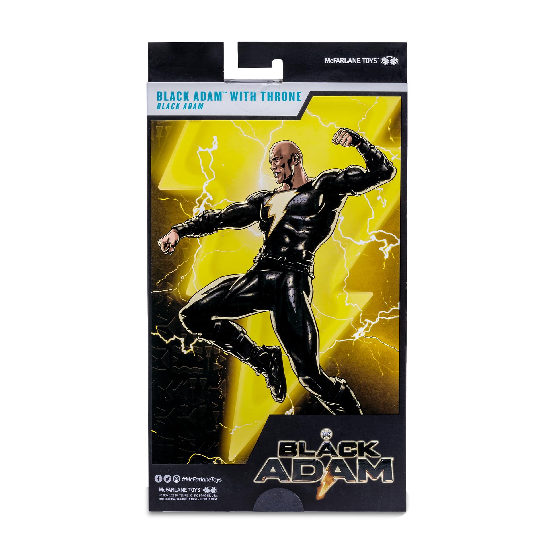 DC BLACK ADAM MOVIE 7IN FIGURES - BLACK ADAM VARIANT WITH THRONE