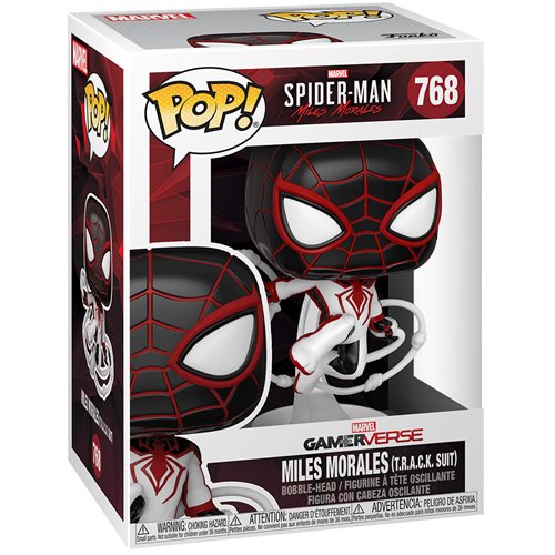 Spider-Man Miles Morales Game Track Suit Pop! Vinyl Figure - Action & Toy Figures Heretoserveyou