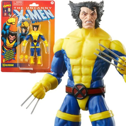 X-Men Marvel Legends Retro Wolverine 6-Inch Action Figure Toy